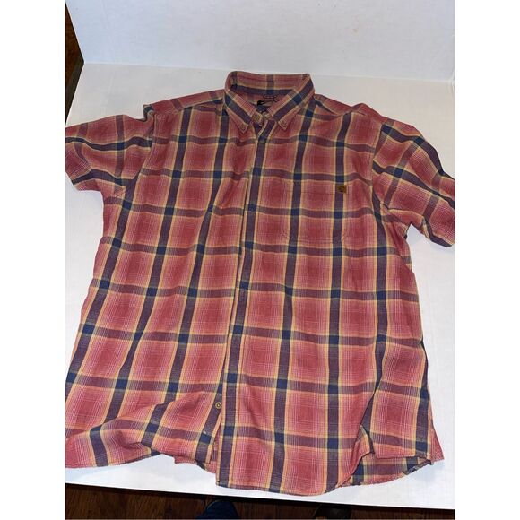 Solaris men’s plaid shirt size 3XT‎ short sleeve A37 - Picture 1 of 6